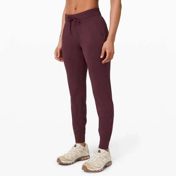 Lululemon Ready To Rulu Pants burgundy joggers leggings high rise cassis garnet - Picture 1 of 9